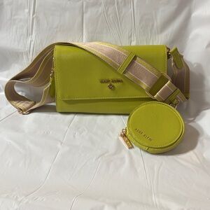 Anne Klein Vibrant Green Crossbody Bag